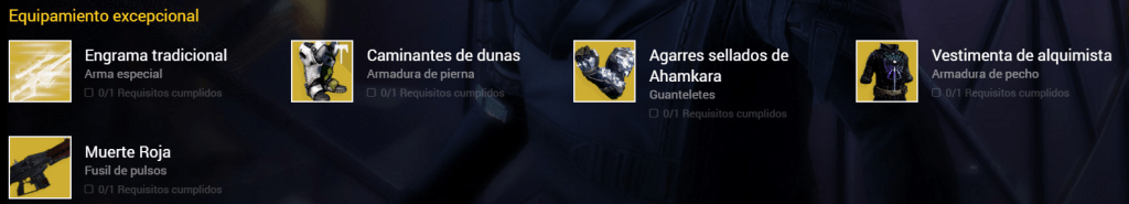 Xûr Equipamiento Excepcional