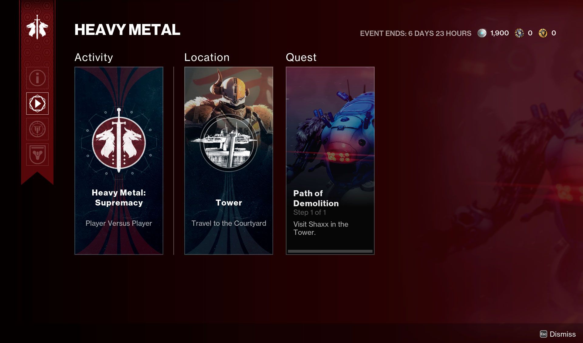 Metal pesado en Destiny 2